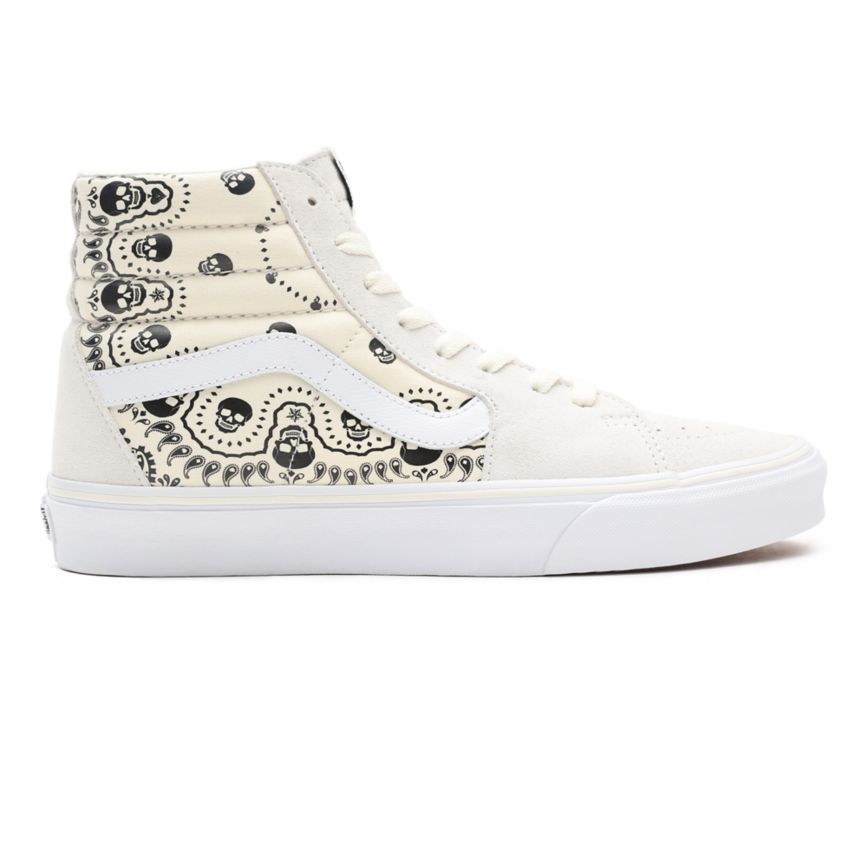 Vans Bandana SK8-Hi Shoes White | VN035B1HU61