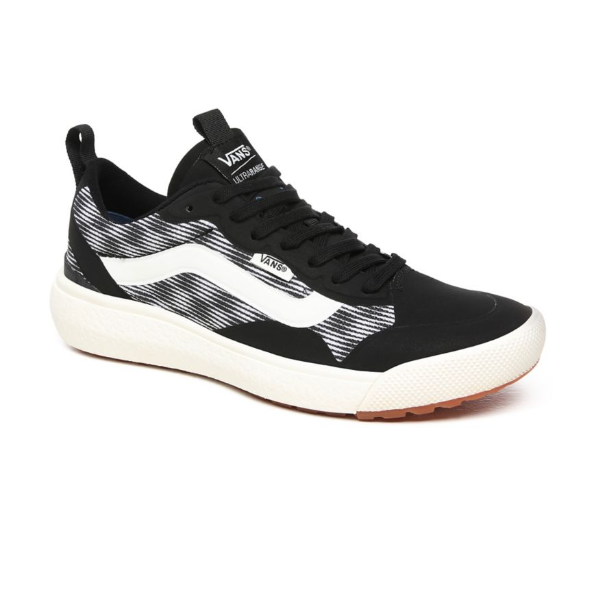 Vans Blur Checker UltraRange EXO Shoes Black | VN579L8VZ46