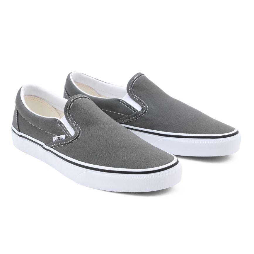 Vans Canvas Classic Slip-On Shoes Deep Grey | VN998J3XS42