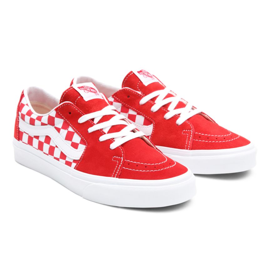 Vans Canvas Suede SK8-Low Shoes Red | VN083P9BX86