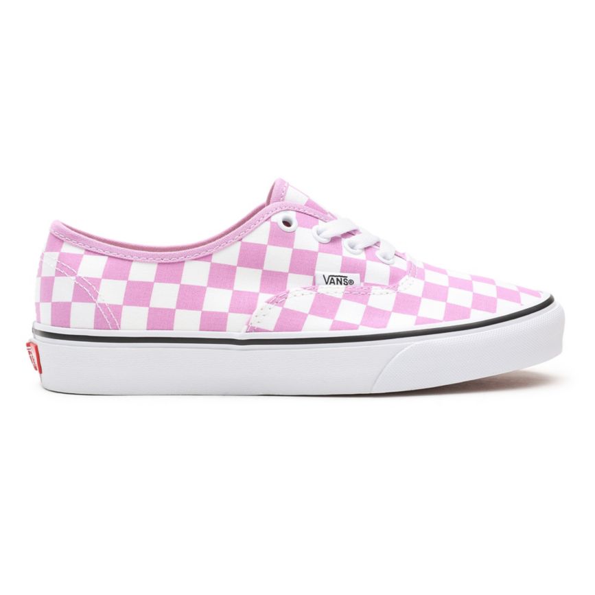 Vans Checkerboard Authentic Shoes Pink | VN045Q0AY74