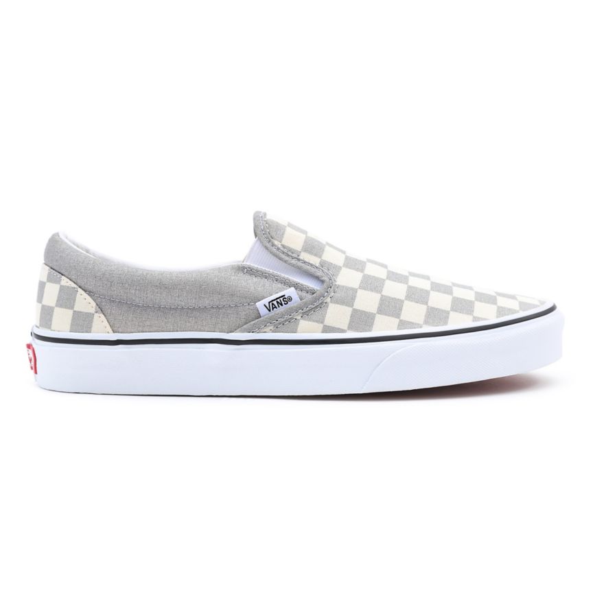 Vans Checkerboard Classic Slip-On Shoes Grey | VN031L2VC56