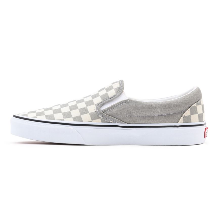 Vans Checkerboard Classic Slip-On Shoes Grey | VN031L2VC56