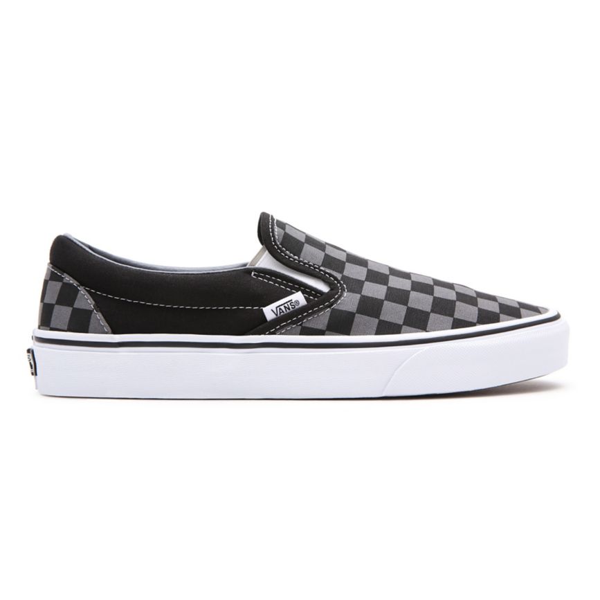 Vans Checkerboard Classic Slip-On Shoes Black | VN764R6VI46