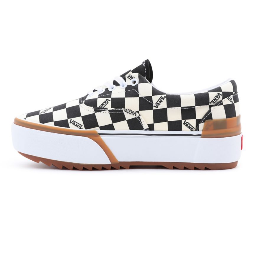 Vans Checkerboard Era Stacked Shoes Black | VN507E5UF24