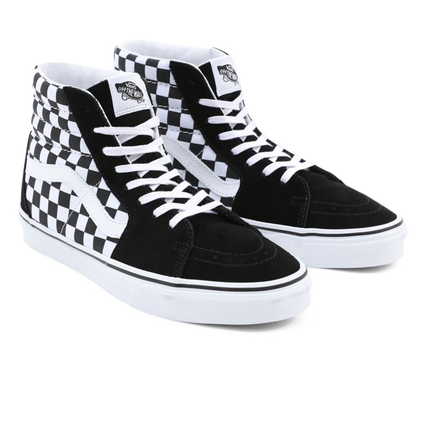 Vans Checkerboard SK8-Hi Shoes Black | VN333Q4HA46