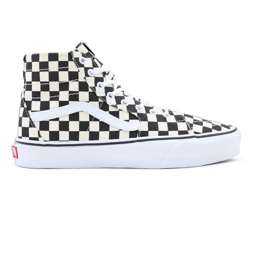 Vans Checkerboard Sk8-Hi Tapered Shoes Black | VN646B3FQ48