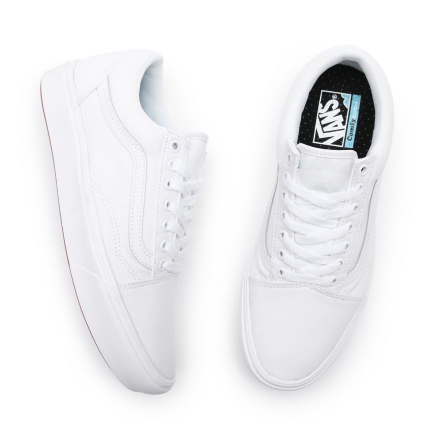 Vans Classic ComfyCush Old Skool Shoes White | VN209K9ZL95