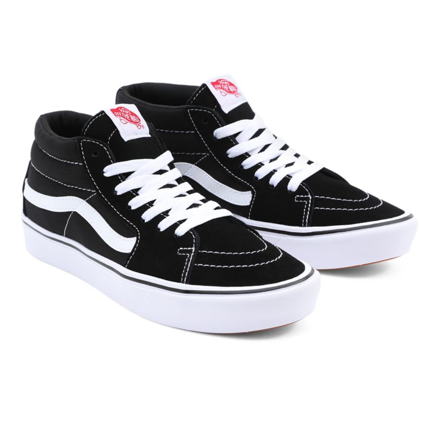 Vans Classic ComfyCush Sk8-Mid Shoes Black | VN235X3EA90