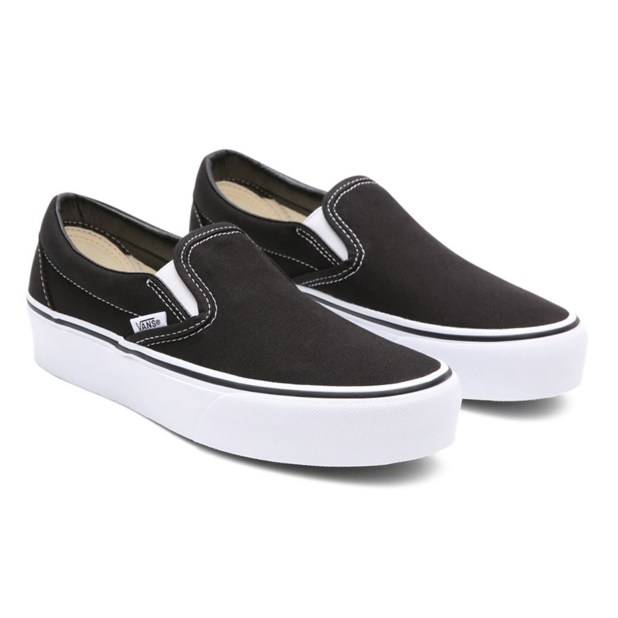 Vans Classic Slip-On Platform Shoes Black | VN622U9LS97