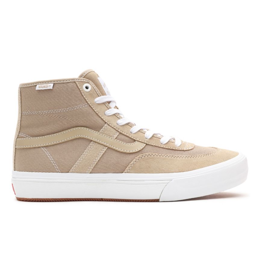 Vans Crockett High Pro Shoes Beige | VN038J4ZM00