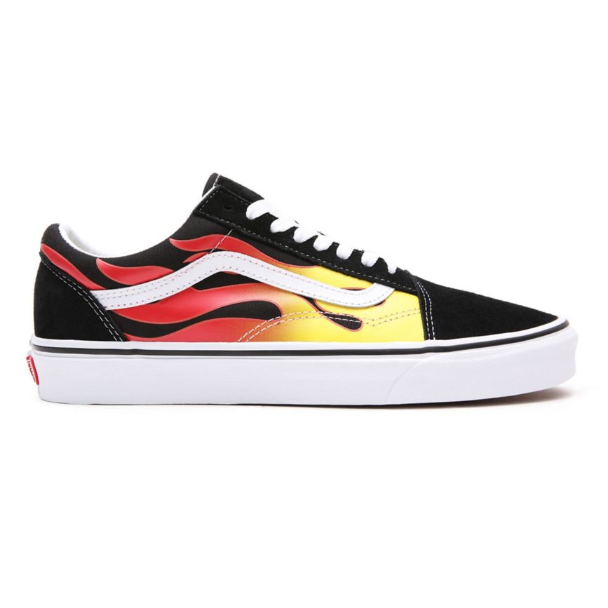 Vans Flame Old Skool Shoes Black | VN641F5RZ12