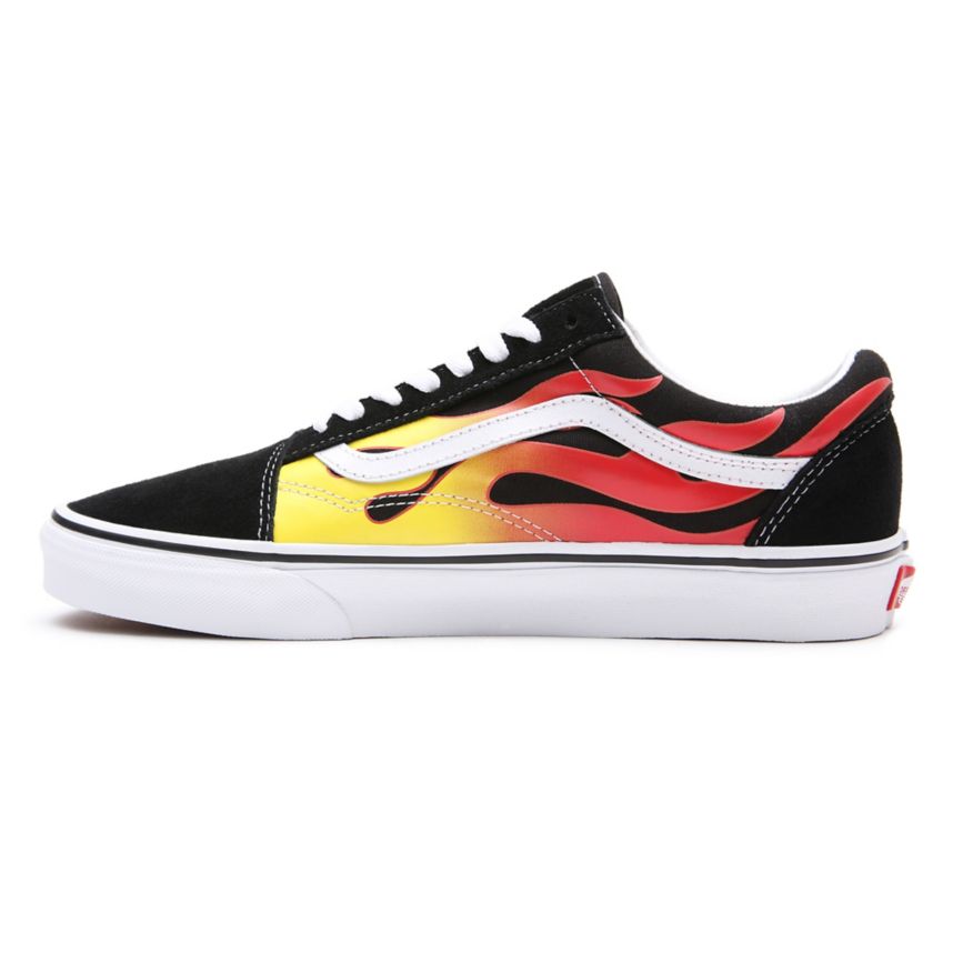 Vans Flame Old Skool Shoes Black | VN641F5RZ12