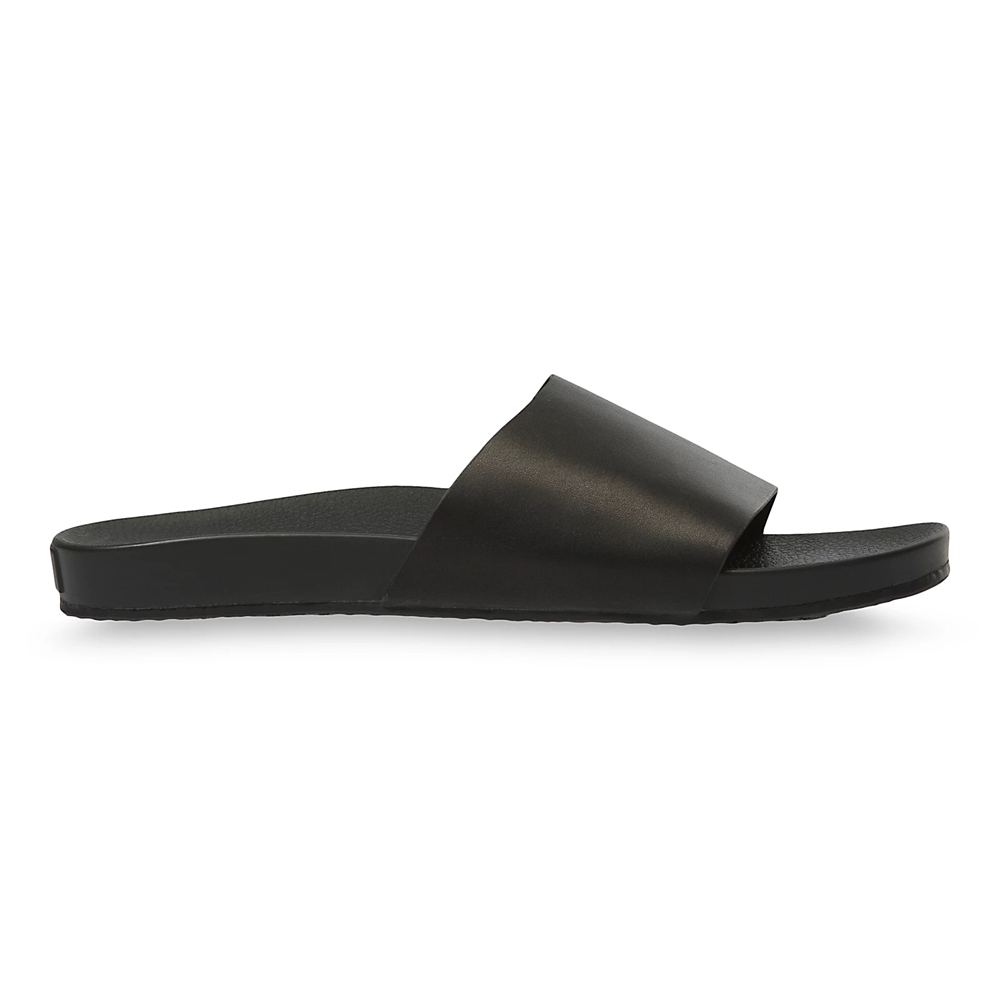 Vans Leather Decon Slide Black | VN066E2YI73