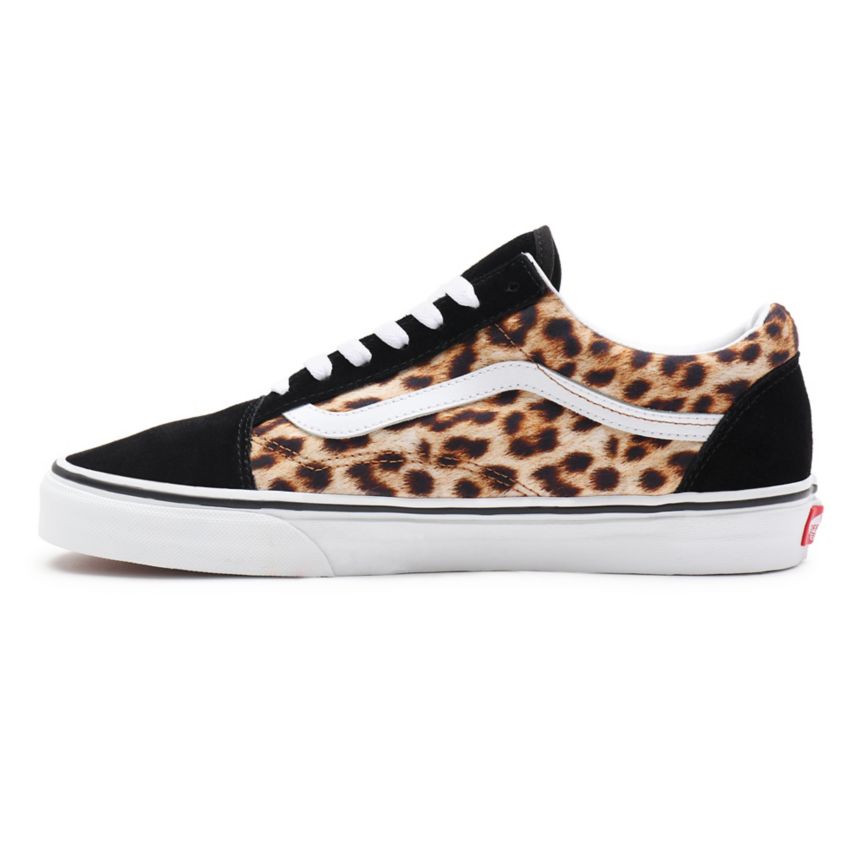 Vans Leopard Old Skool Shoes Black | VN691N6DM52