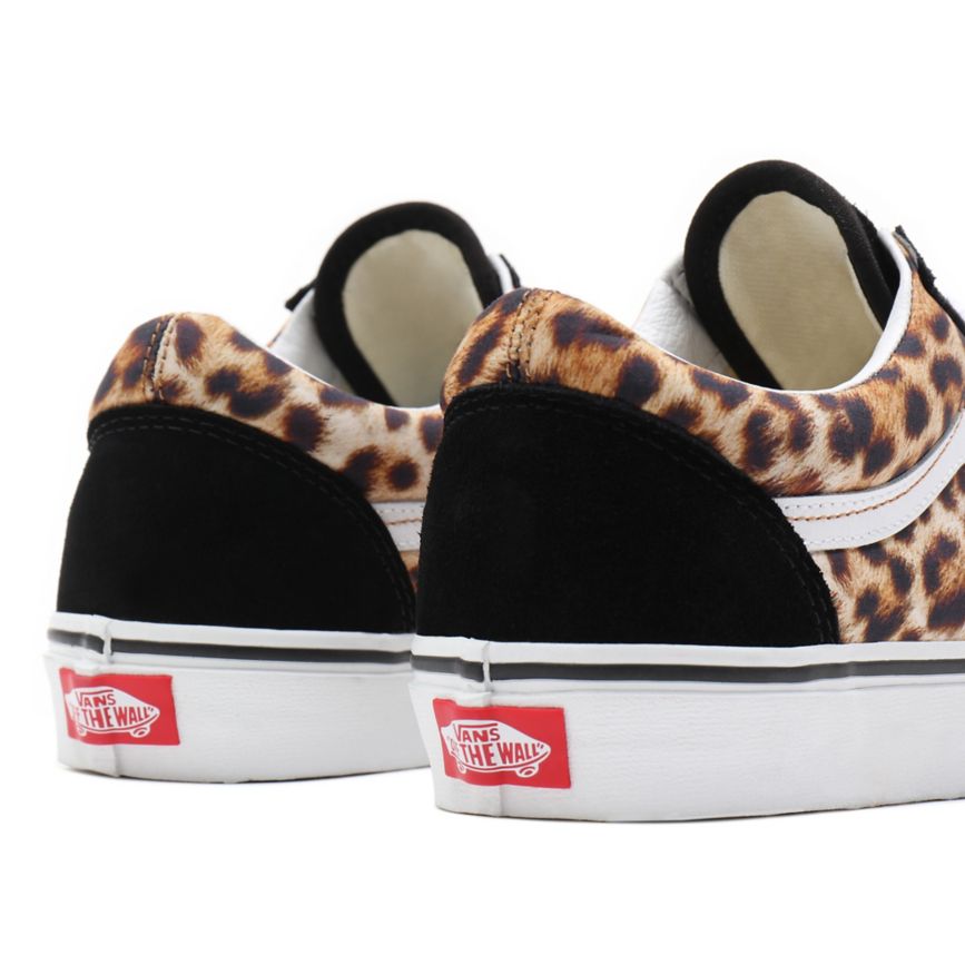 Vans Leopard Old Skool Shoes Black | VN691N6DM52