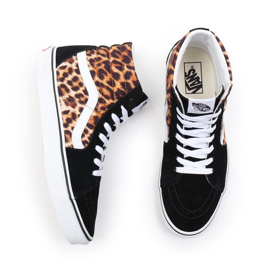 Vans Leopard SK8-Hi Shoes Black | VN520N7NM86