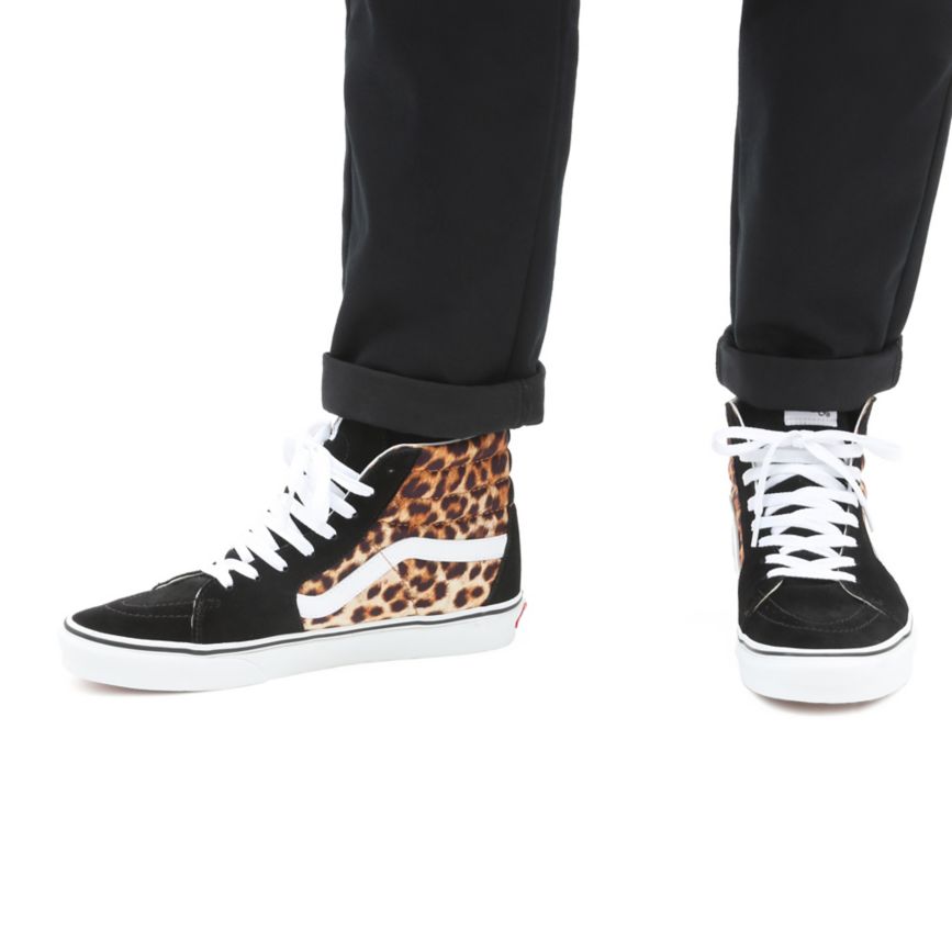 Vans Leopard SK8-Hi Shoes Black | VN520N7NM86