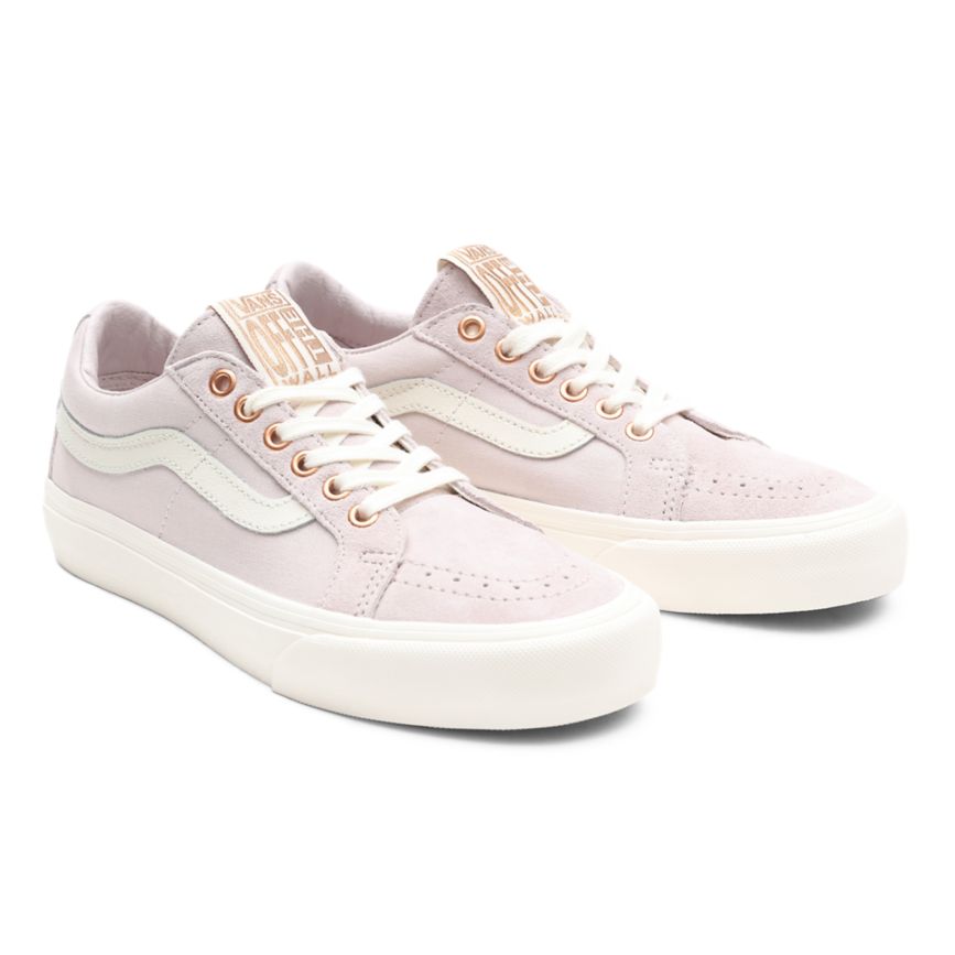 Vans Metallic Stitch SK8-Low Reissue SF Shoes Pink | VN191M9EU24