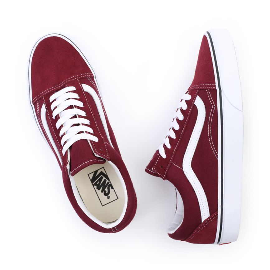 Vans Old Skool Shoes Burgundy | VN486R1NC89