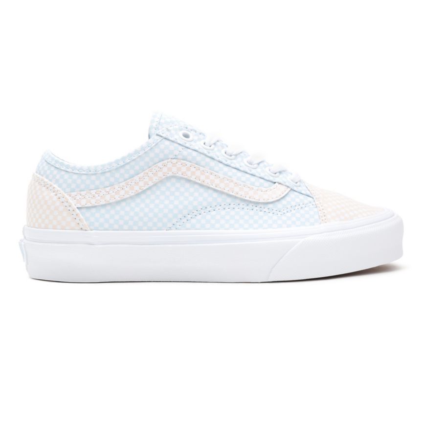 Vans Pastel Checkerboard Old Skool Tapered Shoes White | VN333T7DX74