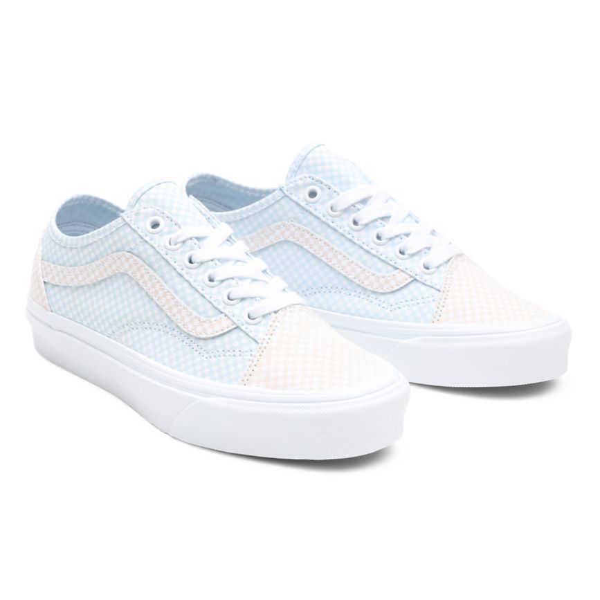 Vans Pastel Checkerboard Old Skool Tapered Shoes White | VN333T7DX74