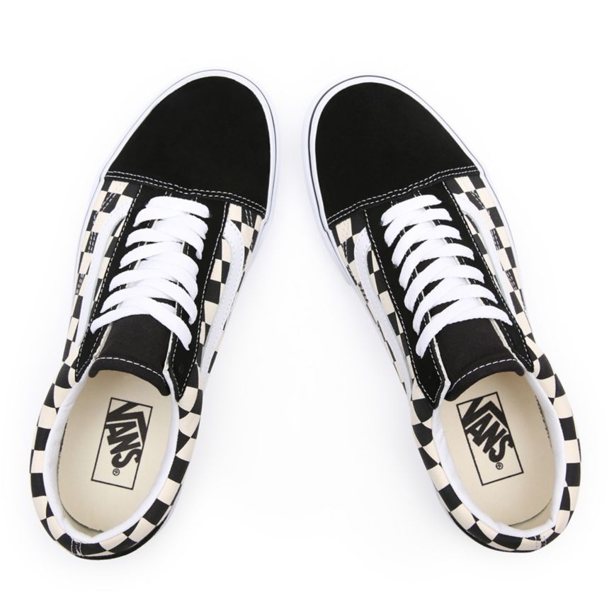 Vans Primary Check Old Skool Shoes Black | VN146R8FQ22