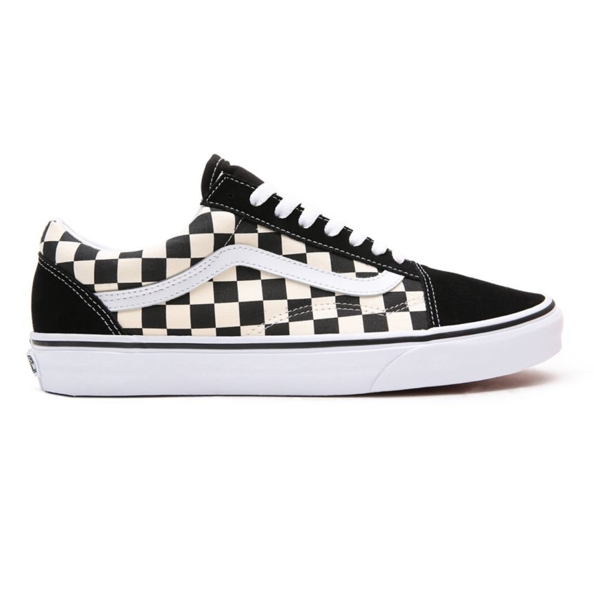 Vans Primary Check Old Skool Shoes Black | VN146R8FQ22