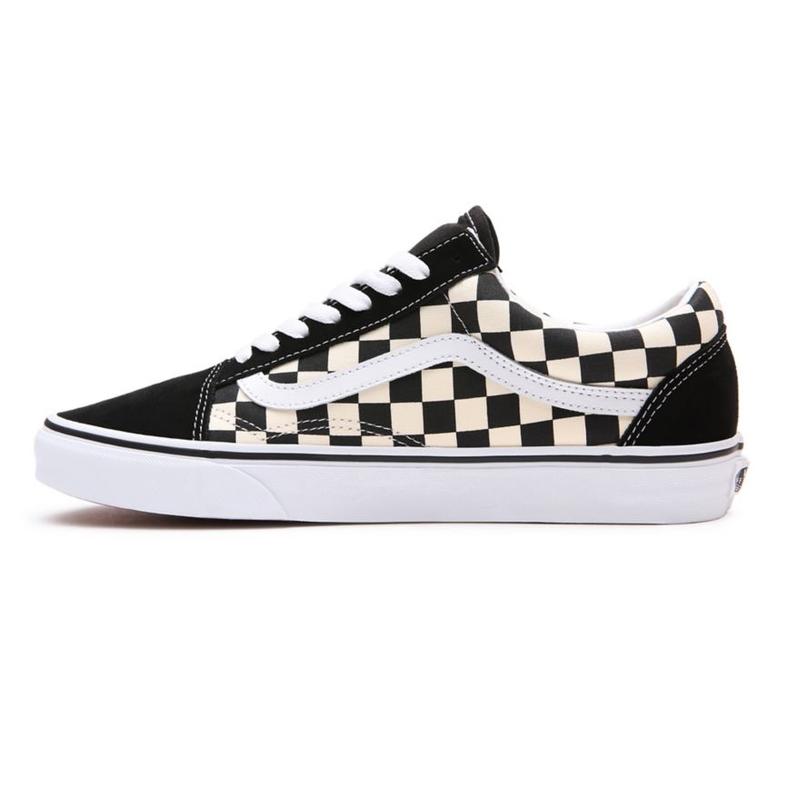 Vans Primary Check Old Skool Shoes Black | VN146R8FQ22