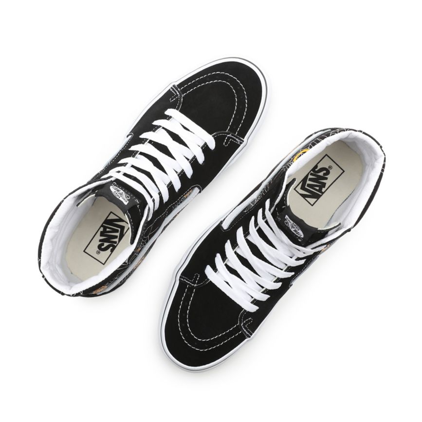 Vans Printed SK8-Hi Shoes Black | VN359Q8RN17