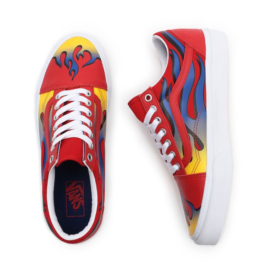 Vans Racer Old Skool Shoes Red | VN429P6GT85