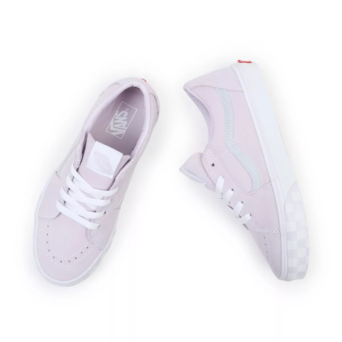 Vans Reflective Sidestripe Sk8-Low Shoes Pink | VN103Q7VE15