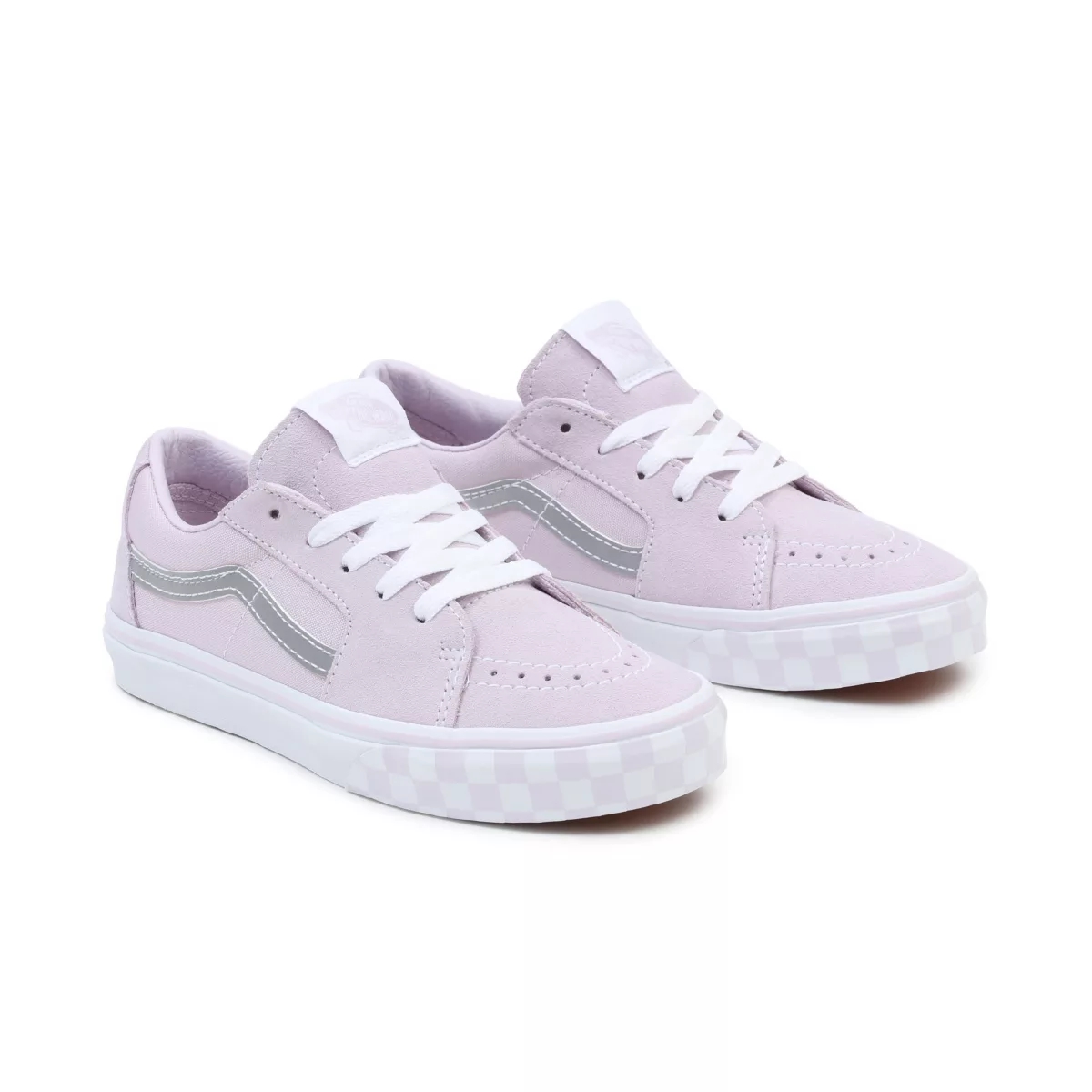 Vans Reflective Sidestripe Sk8-Low Shoes Pink | VN103Q7VE15