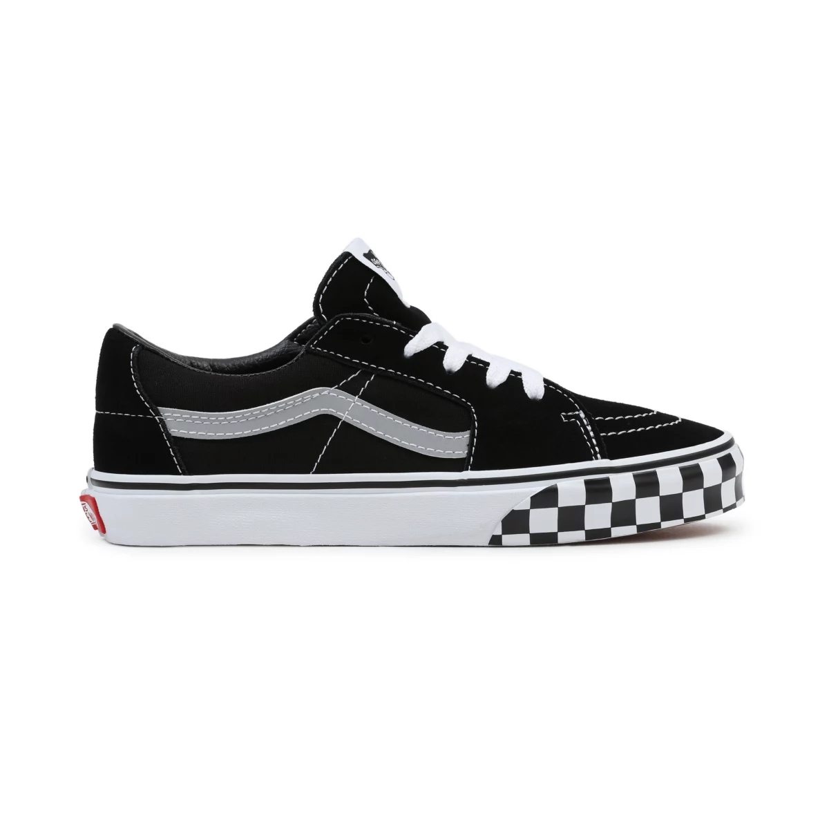 Vans Reflective Sidestripe Sk8-Low Shoes Black | VN999Z8MV28