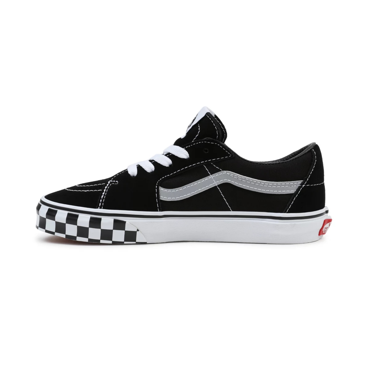 Vans Reflective Sidestripe Sk8-Low Shoes Black | VN999Z8MV28