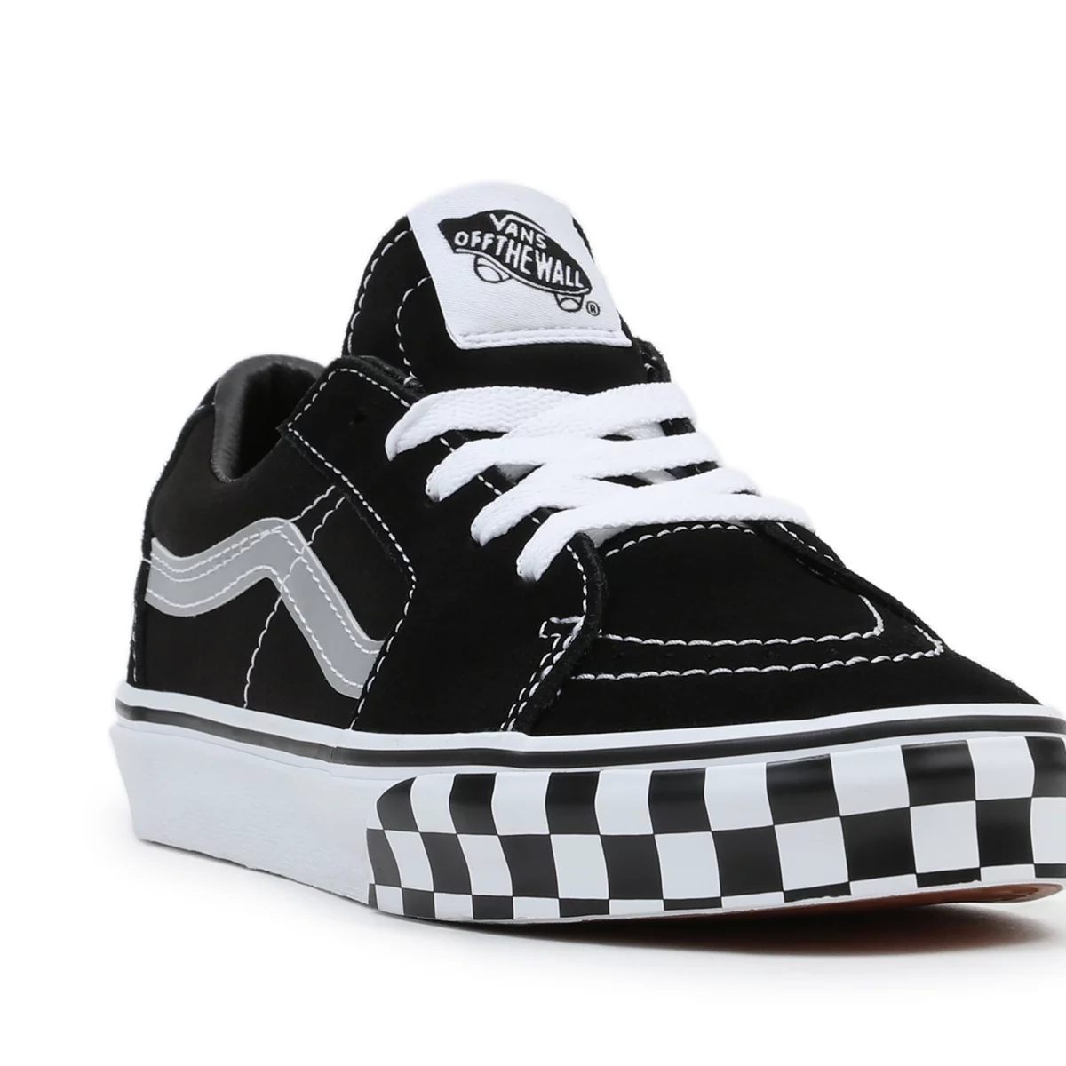 Vans Reflective Sidestripe Sk8-Low Shoes Black | VN999Z8MV28