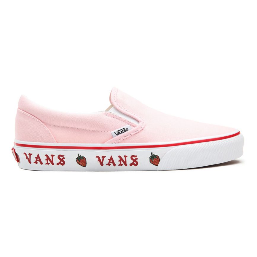 Vans Sidewall Print Classic Slip-On Shoes Pink | VN951S1SL18