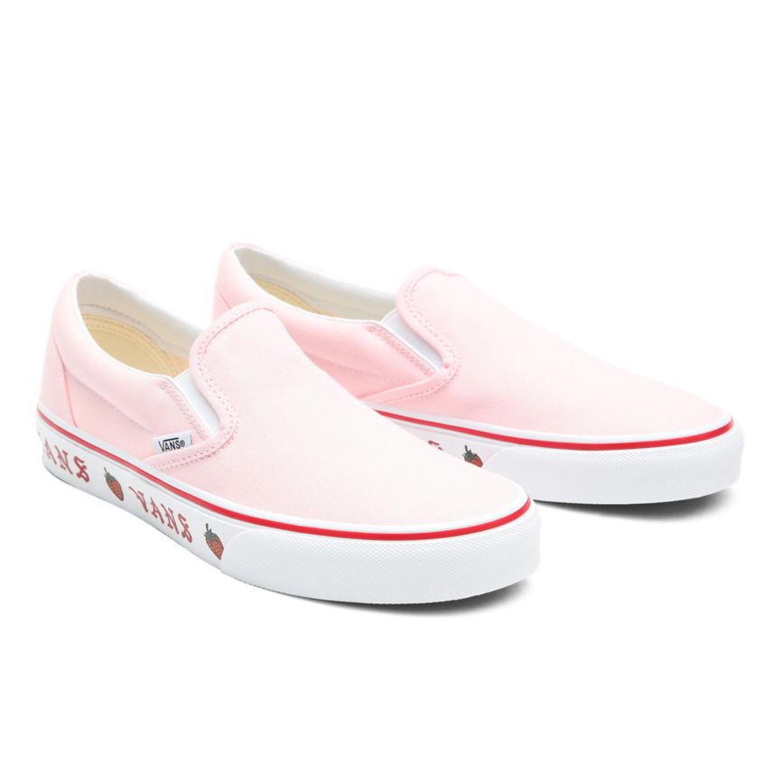 Vans Sidewall Print Classic Slip-On Shoes Pink | VN951S1SL18