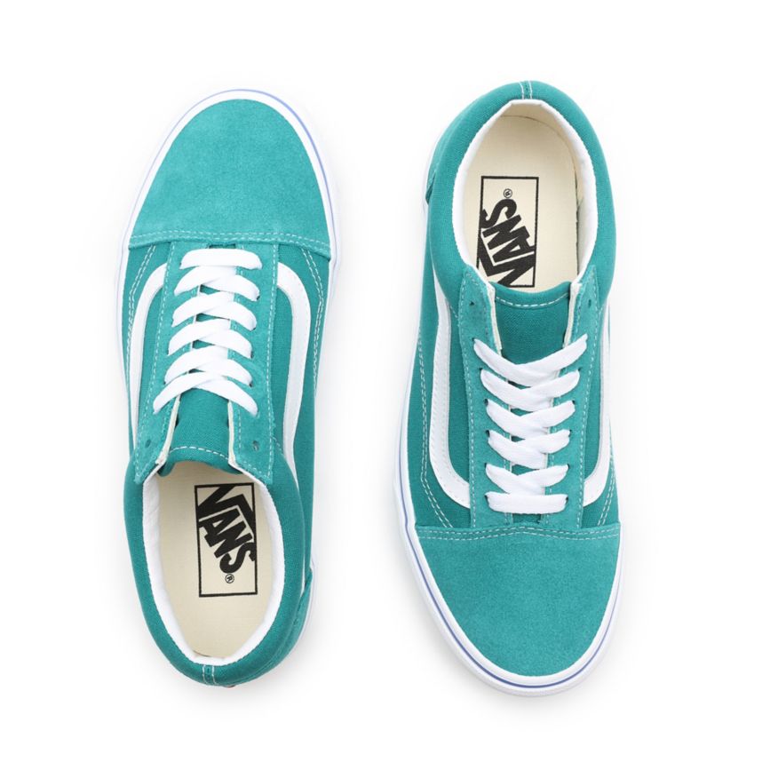 Vans Sidewall Print Old Skool Shoes Turquoise | VN539V0VR64