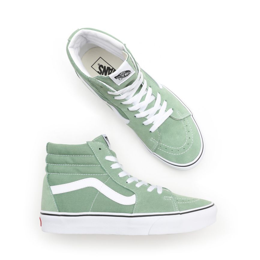 Vans Sk8-Hi Shoes Green | VN890M7DH44