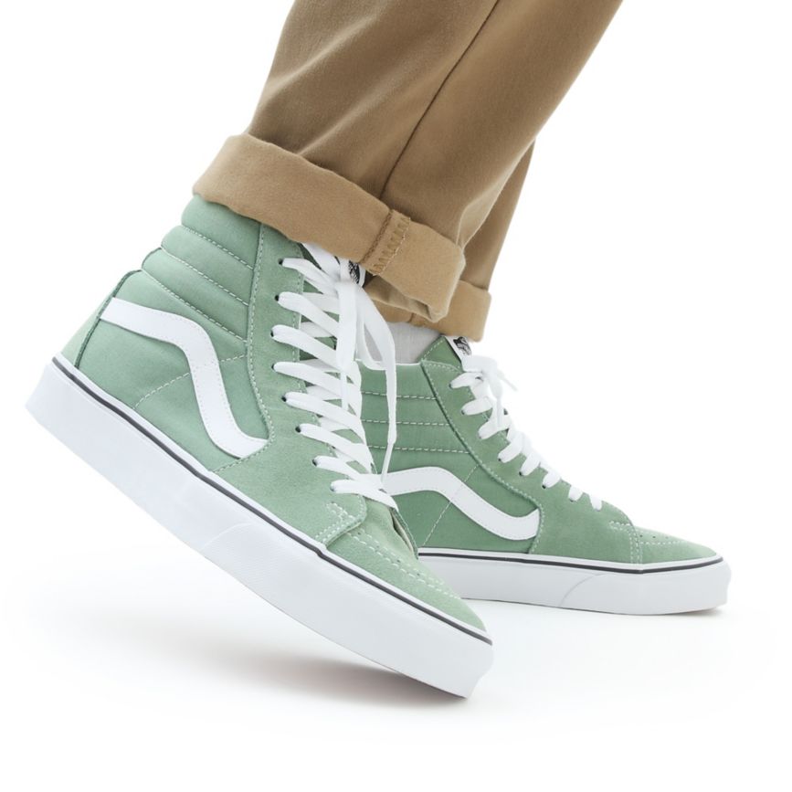 Vans Sk8-Hi Shoes Green | VN890M7DH44