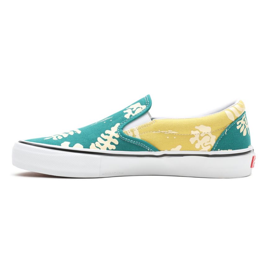 Vans Skate Aloha Slip-On Shoes Turquoise | VN630G4HY47