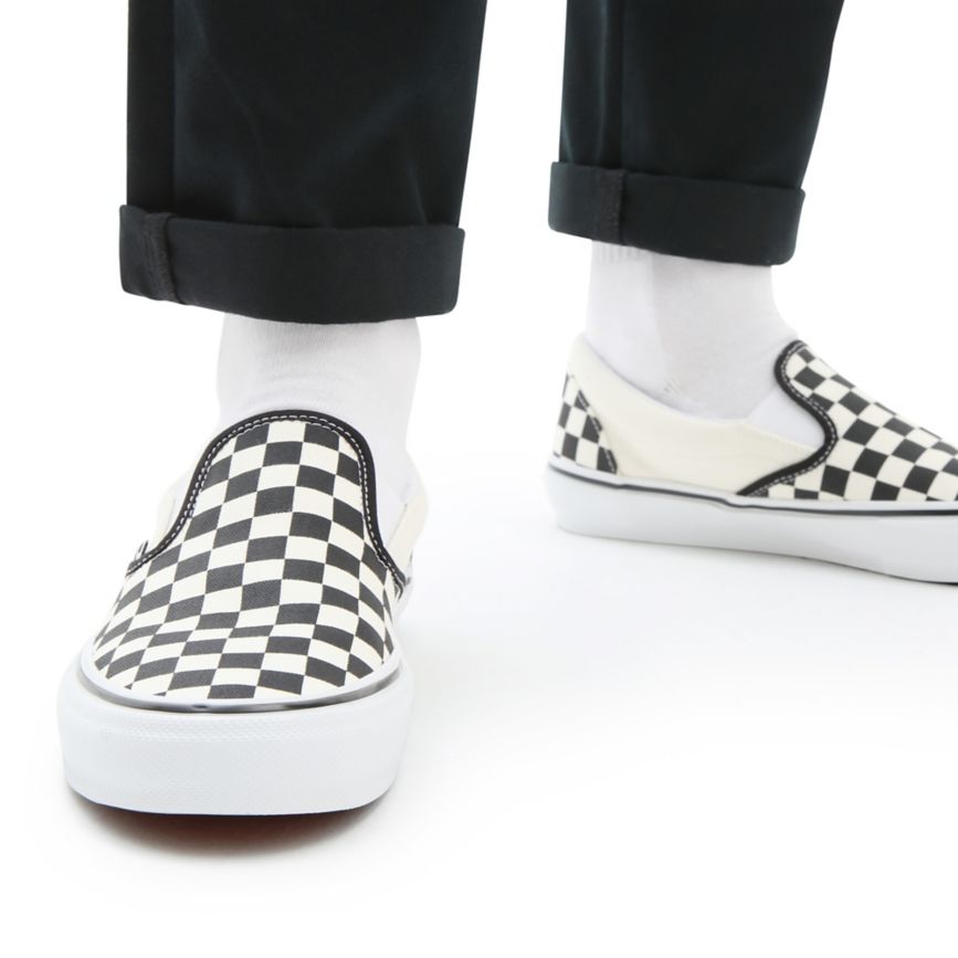 Vans Skate Checkerboard Slip-On Shoes White | VN296O5OS34