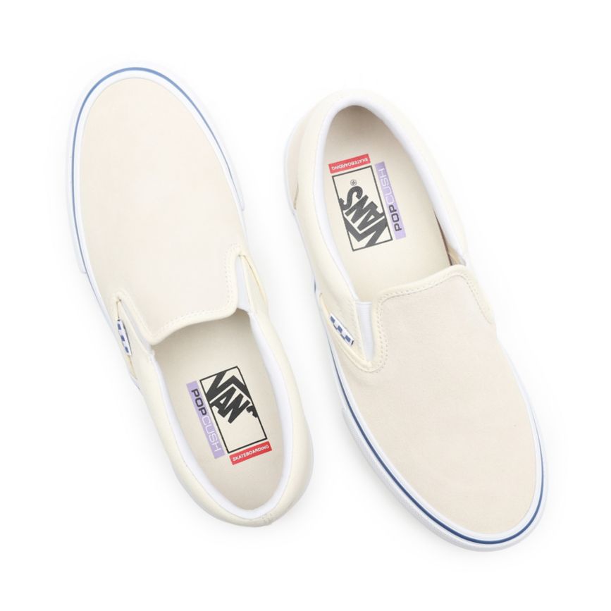 Vans Skate Slip-On Shoes White | VN524Y3LX59