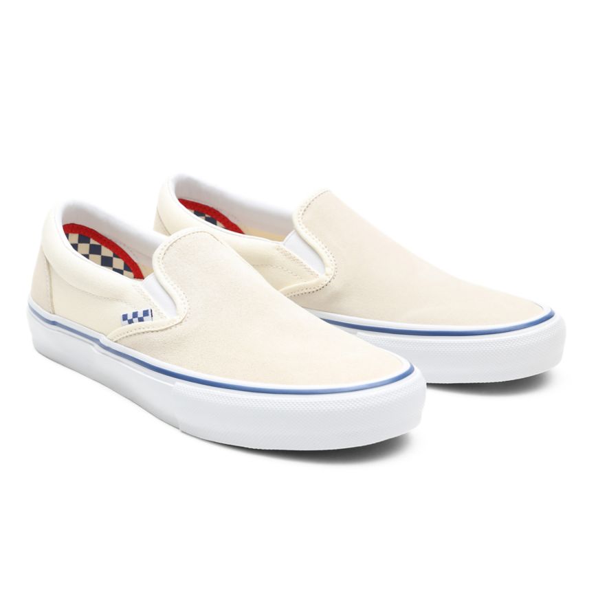 Vans Skate Slip-On Shoes White | VN524Y3LX59