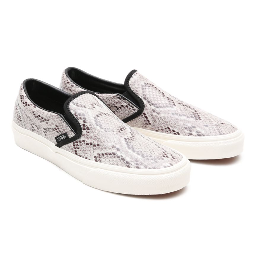 Vans Snake Classic Slip-On Shoes Black | VN214K6GZ44