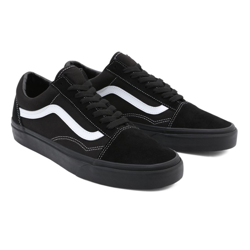 Vans Suede Canvas Old Skool Shoes Black | VN737V7AR28