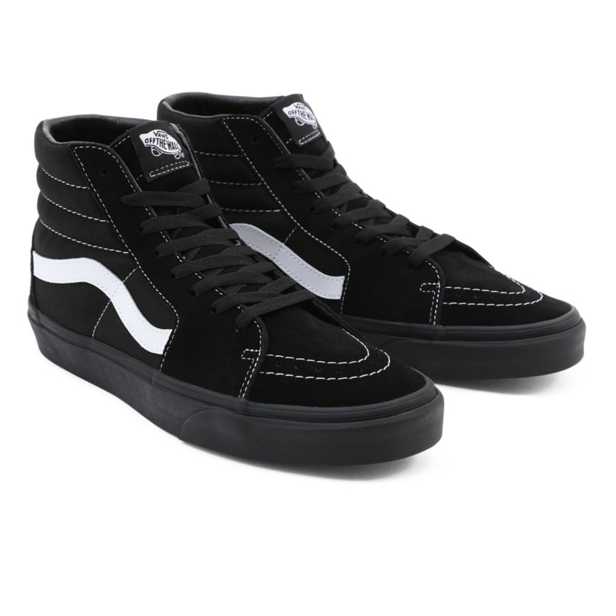 Vans Suede Canvas Sk8-Hi Shoes Black | VN710G7WB05