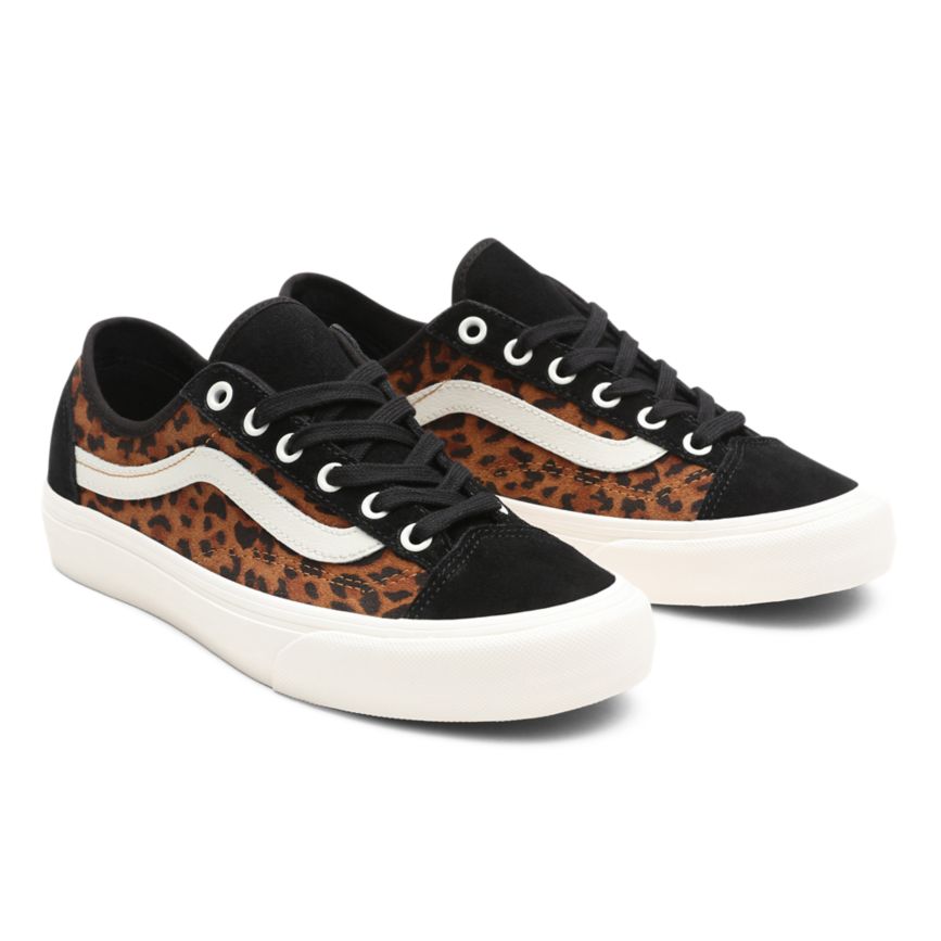 Vans Suede Leopard Style 36 Decon SF Shoes Black | VN838L9BZ82