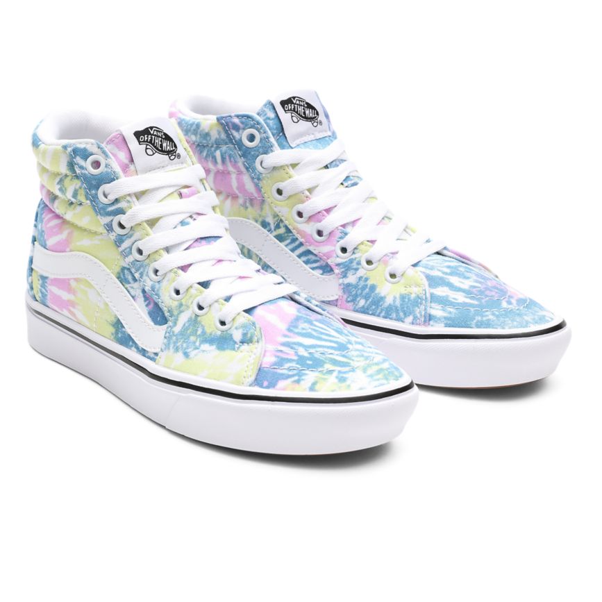 Vans Tie-Dye ComfyCush SK8-Hi Shoes Multicolor | VN000E9JM82